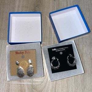 New Ruby Rd. Belk Silver Earrings Sets Bundle